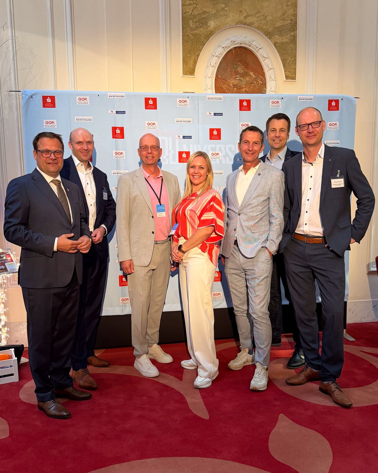 Organisatoren, Partner und der Bürgermeister beim #Kurstadtunternehmen-Tag